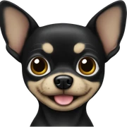 black chihuahua sticker