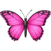 Rosado mariposas  sticker