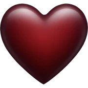 dark red heart sticker