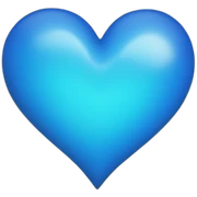 Blue heart sticker