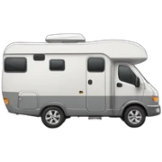 Grey camping car sticker