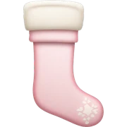  light pink Christmas stocking sticker