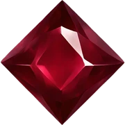 Dark red diamond sticker