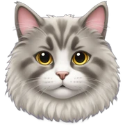 fluffy cat sticker