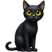 black cat sticker
