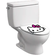 Hello kitty toilet  sticker