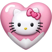 Hello kitty heart  sticker