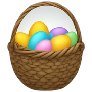 easter egg basket sticker