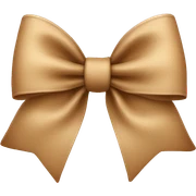 Light Brown bow  sticker