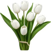 white tulips sticker