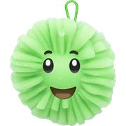 shower loofah sticker
