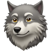 Wolfs huging sticker