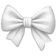 white bow sticker