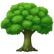 Green tree sticker