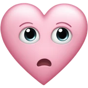 Light pink heart sticker