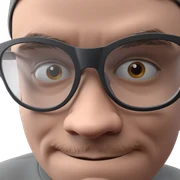close-up of boy in glasses sticker