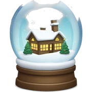 Christmas snowglobe sticker