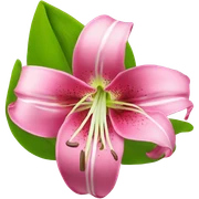 lilly flower sticker