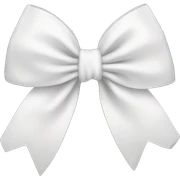 white bow sticker