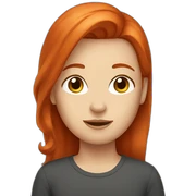 redhead sticker