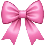Pink bow sticker