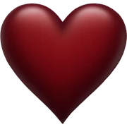 Dark red heart sticker