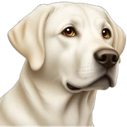 white labrador sticker