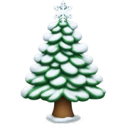 christmas tree with snow sticker