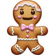 Pastel gingerbread man sticker