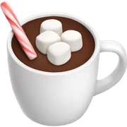 Hot chocolate with marshmallows  sticker