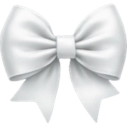 white bow sticker