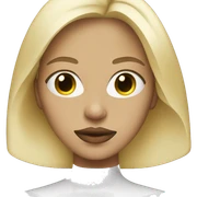 blonde girl with lip mask on sticker