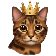 Cat tortoiseshell crown sticker