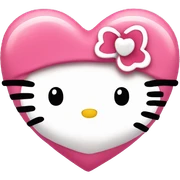 hello kitty heart sticker