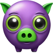 alien piggy bank sticker