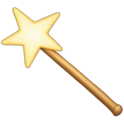 Magic wand sticker