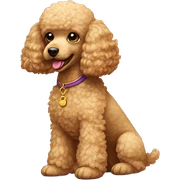 Toy golden poodle  sticker