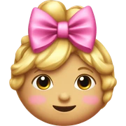 Candy candy with a pink bow  sticker