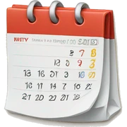Calendar sticker