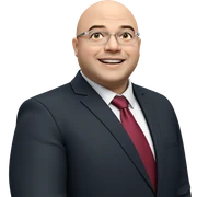 smiling man in formal attire sticker