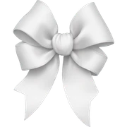 white bow sticker