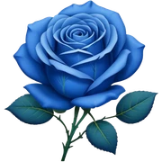 Blue rose sticker