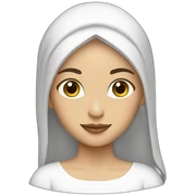 white muslim princess sticker