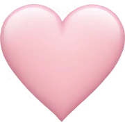 light pink heart sticker