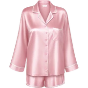 Light pink silk pyjamas set sticker
