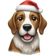 Christmas dog sticker
