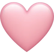Light pink heart sticker