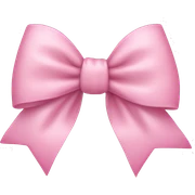 Light pink bow sticker