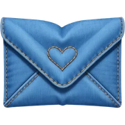 Denim Love letter sticker