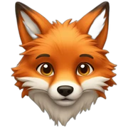 Furry looking fox sticker